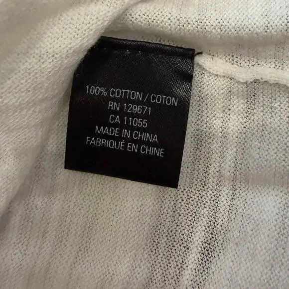 Skull Cashmere Muscle Tank with Skull Print in White size Small - Picture 7 of 9